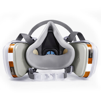 3M 防毒面具面罩防尘口罩6200+6001套装防化工喷漆喷农药苯/醚 定做