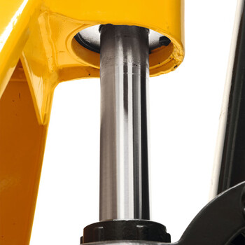 德国亚迈狮 超低放手动搬运车 载重1.0吨 货叉最低位35mm 跨货叉宽550mm PU转向轮/铁双承载轮 BF10L