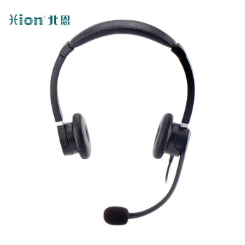 北恩（HION）FOR900D 头戴式双耳话务耳机/客服中心/在线教育培训/降噪坐席耳麦-USB+调音量+闭音(B7)