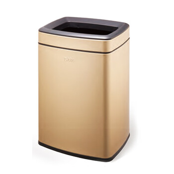 南 SF12-F01 长方形房间桶 闪银香槟金 商用酒店宾馆客房不锈钢 南方垃圾桶 果皮桶 内桶容量12升