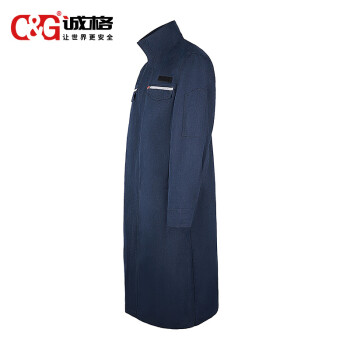 诚格（C&G）40cal防电弧服大袍 ArcPro-Robe1-40 IV级防护 本质阻燃耐高温耐磨 藏青色 XL 5-7天