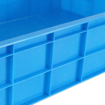 兰诗（LAUTEE）575-140 多功能周转箱 仓储物流箱 转运筐长方形塑料箱 蓝色575x390x140