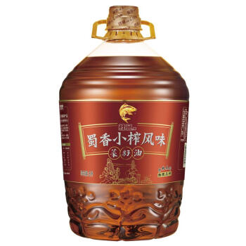 鲤鱼牌 非转基因 物理压榨 蜀香小榨风味菜籽油5L