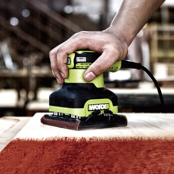威克士(Worx)工业级砂光机WU646 240瓦平板式 砂纸机 砂磨机 木材卫浴打磨电动工具