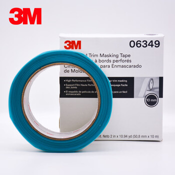 3M 遮蔽胶带   PN6349  窗缘装饰条遮蔽胶带 10MM X 50.8MMX10M BXD 1箱/6盒