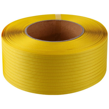 飞尔（FLYER）pp机用打包带 机用10KG半自动机用打包带【PP热熔打包带 黄色】