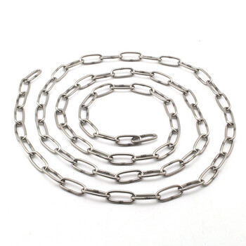 盛富永 304不锈钢链条 不锈钢链子牵引链金属链条 不锈钢铁链 3mm