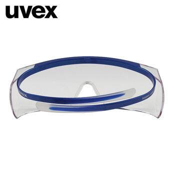 uvex优唯斯 安全防护眼镜透明镜片蓝框可与大部分矫视眼镜共同佩戴定做9169065 1副