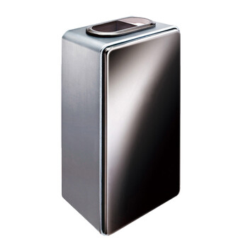 南 GPX-4A 埃丰座地烟灰桶 垃圾桶 酒店宾馆果皮桶带烟灰缸垃圾筒 太空灰 内桶容量8升