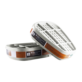 3M 防毒面具面罩防尘口罩6200+6001套装防化工喷漆喷农药苯/醚 定做