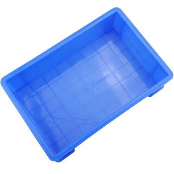 冰禹 BY-172 加厚塑料物流周转箱 工具零件盒收纳箱 7号蓝300*200*87mm