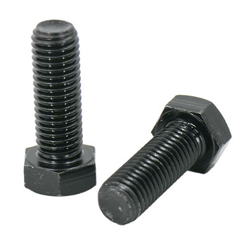 冰禹 BYly-130 8.8级发黑（淬火）外六角螺栓 外六角螺丝 GB5783全螺纹 M22×100（5个）