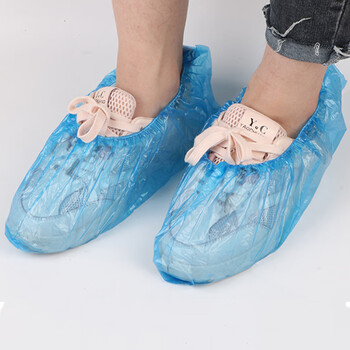 安美尚（ams）AMS7102 一次性鞋套加厚PE鞋套 样板房一次性鞋套室内 定做 100只