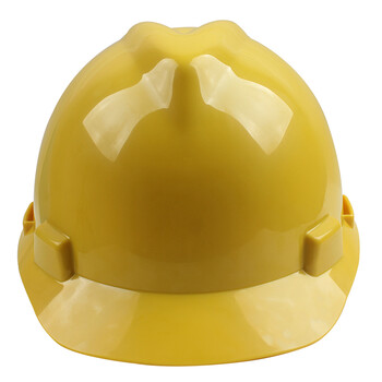 梅思安 10172880 V-Gard ABS 标准型安全帽 超爱戴帽衬灰针织吸汗带D型下颚带-黄 1顶