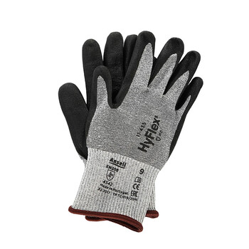 ANSELL安思尔 11-730 5级防切割抗割PU涂层手套 耐用型机械作业手套 9码 定做 1双