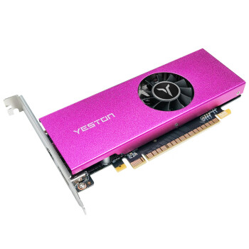 盈通（yeston）GTX 1050Ti 4G D5 LP 无需外接供电 配送半高挡片 颜值萝莉显卡