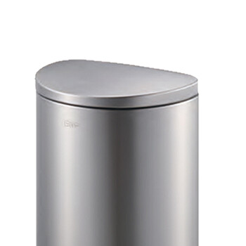 南 SJ20-D01 半圆形全钢脚踏桶  砂银 果皮桶  商用酒店宾馆客房不锈钢垃圾桶 容量20升