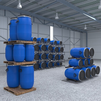 京度Jd-FLT-B02法兰桶新料化工抱箍桶塑料铁箍密封桶加厚废液泔水桶发酵桶30L升级款