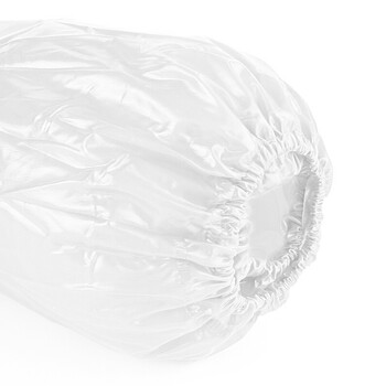 谋福CNMF120 防水围裙 防油污耐酸碱 无袖简约厨房食堂家务屠宰场洗车（白色袖套 ）