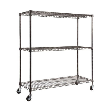 川井（WELLAND）物流台车 可定制车间物料周转车 三层物料架 仓库货架 仓储轻型货架 物料架120*60*120cm