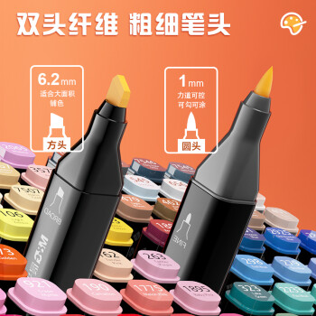 晨光（M&G）晨光文具30色双头酒精性速干马克笔 袋装油性学生水彩笔记号绘画手绘节日礼物