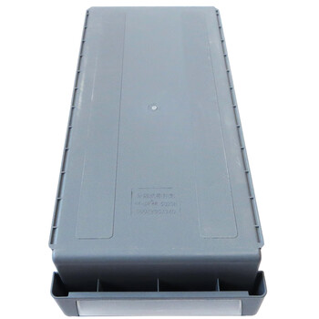 兰诗（LAUTEE）5023H分隔式多功能零件盒 塑料分格箱配件收纳箱  灰色500*235*140