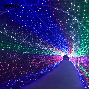 安赛瑞 LED串灯 花园围栏挂灯 春节圣诞装饰布置 满天星彩灯闪灯 20米200灯彩色 24062