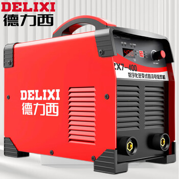 德力西电焊机ZX7-400工业级三相电 380v 单电压工业级便携式焊机全套加粗10米线【400高端单电压】