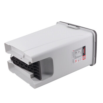 益美得 塑料脚踏垃圾桶商用大号办公室脚踩式垃圾箱 经典竖款30L