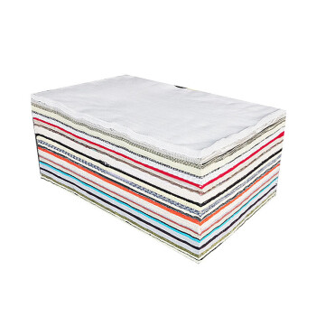谋福 59工业抹布擦机布吸油棉布碎抹布 混色装50斤（40*60cm）