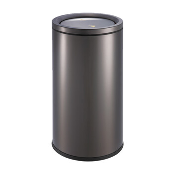 南 GPX-110E 南方户外垃圾桶 公用垃圾箱垃圾桶户外公用垃圾箱果皮桶 黑金 内桶容量50升