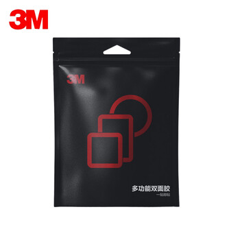 3M 双面胶带 强力无痕耐高温 瓷砖金属多表面粘贴 黑 25*40mm*5片