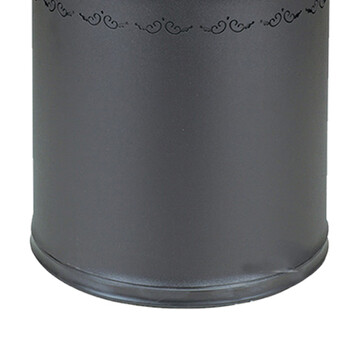 南 GPX-45F ；南方圆形双层镂空花房间桶 紫荆花镜金圈黑色 商用酒店宾馆客房垃圾桶 果皮桶 房间桶