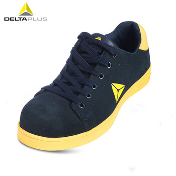 代尔塔（Deltaplus）301310无金属劳保安全鞋防砸防刺穿耐热SRC防滑安全鞋 定做 蓝黄色 38码 1双