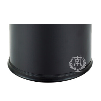 南 GPX-45D 南方圆形双层镂空花垃圾桶 黑色 商用酒店宾馆客房双层垃圾桶 房间桶 果皮桶 内桶容量9.8升