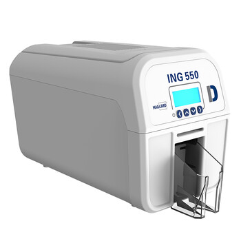 译维（Ezscan）ING550 高清600DPI证卡打印机PVC工作证门禁会员卡制卡机