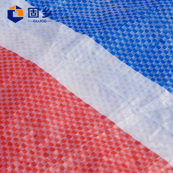 固乡 货车油布 苫布塑料遮雨防雨布彩条布 雨棚篷布防水防晒蓬布 双层覆膜 GX-YB-CT10/30【彩条】10*30米