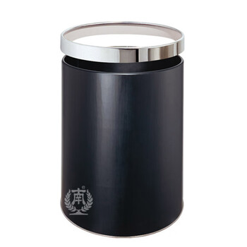 南 GPX-21 南方房间垃圾桶 大号黑色 商用酒店宾馆客房垃圾桶带活动钢圈 房间桶 果皮桶