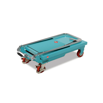 德国亚迈狮 手动剪式升降平台车 双层不可折叠 载重700kg 提升450-1500mm 平台1220*610*70mm TFD70