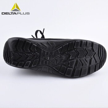 代尔塔（Deltaplus）301334劳保安全鞋中帮轻盈帆布透气防砸防刺穿复古时尚定做 黑色 39码 1双
