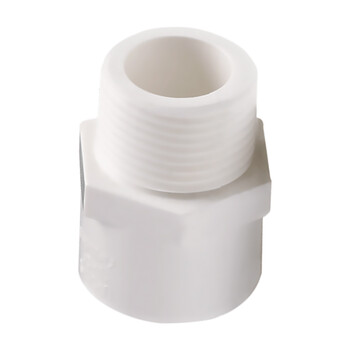 联塑（LESSO）外丝直接头(PVC-U给水配件)白色 dn20XR1/2＂