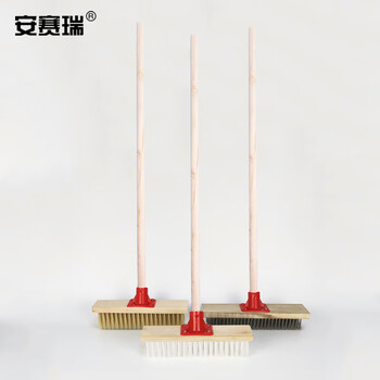 安赛瑞 工业地板刷甲板刷（27cm）不锈钢丝清洁刷 瓷砖地砖浴室除油污刷地砖刷 木质洗地刷 24461