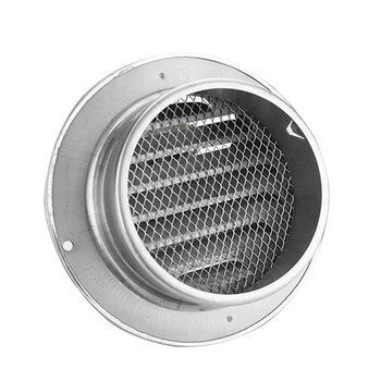 冰禹 BY-5094 （2个）不锈钢风帽防雨防风帽外墙通风油烟机排气罩室外防风罩 80mm