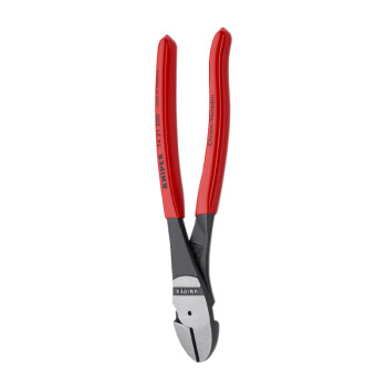 凯尼派克（KNIPEX）74 21 200 省力型斜口钳 抛光 塑料套柄 12°弯头 200mm 切割类工具 钢