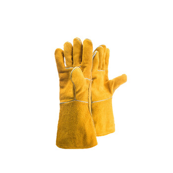 雄星  XXC038 牛皮手套 加长牛皮电焊手套 耐磨  50副以下不发货