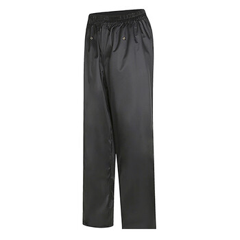 者也 反光雨衣套装 分体雨衣雨裤 防水男女加肥加大雨衣骑行黑色 3XL码【适合身高180-185】034