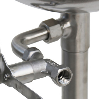 星工（XINGGONG）立式小踏板洗眼器 304不锈钢 双口紧急冲淋洗眼睛 验厂工业实验室 BTL21