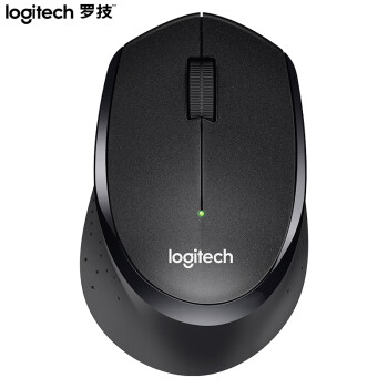 罗技（Logitech）M330 鼠标 无线鼠标 办公鼠标 静音鼠标 右手鼠标 黑色 自营 带无线2.4G接收器