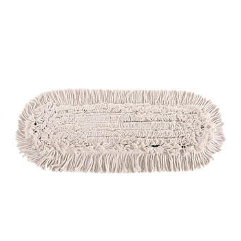 金诗洛 Kimslow KSL062 平板拖把 排拖 工厂酒店可替换棉纱拖把 尘推 地拖布工厂保洁 110CM（绿-替换头）