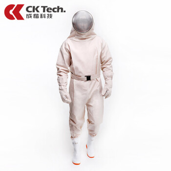 成楷科技（CK-Tech）防蜂服 CKB-F09-1 高端连体工作服 防水防蜂蛰 耐穿刺面料 白色L码